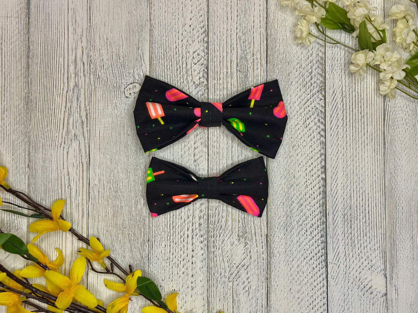 Neon Ice Popsicle Slip-on Bow Tie