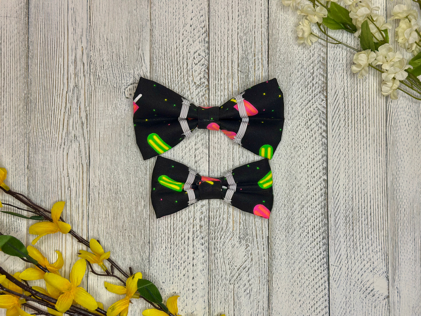 Neon Ice Popsicle Slip-on Bow Tie