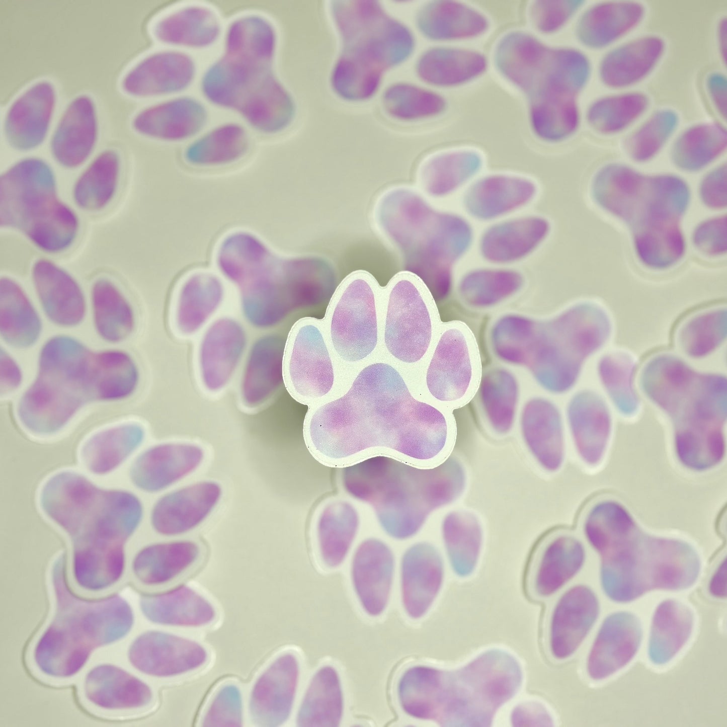Cotton Candy Paw Print