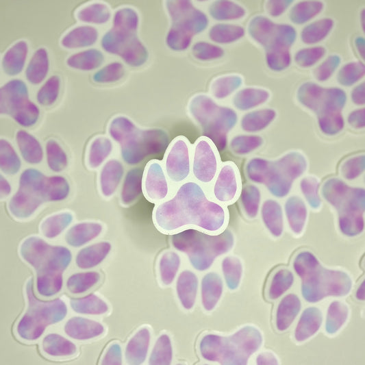 Cotton Candy Paw Print