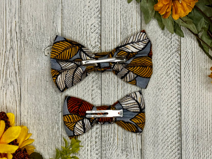 Leaves Galore Clip-on Bow Tie
