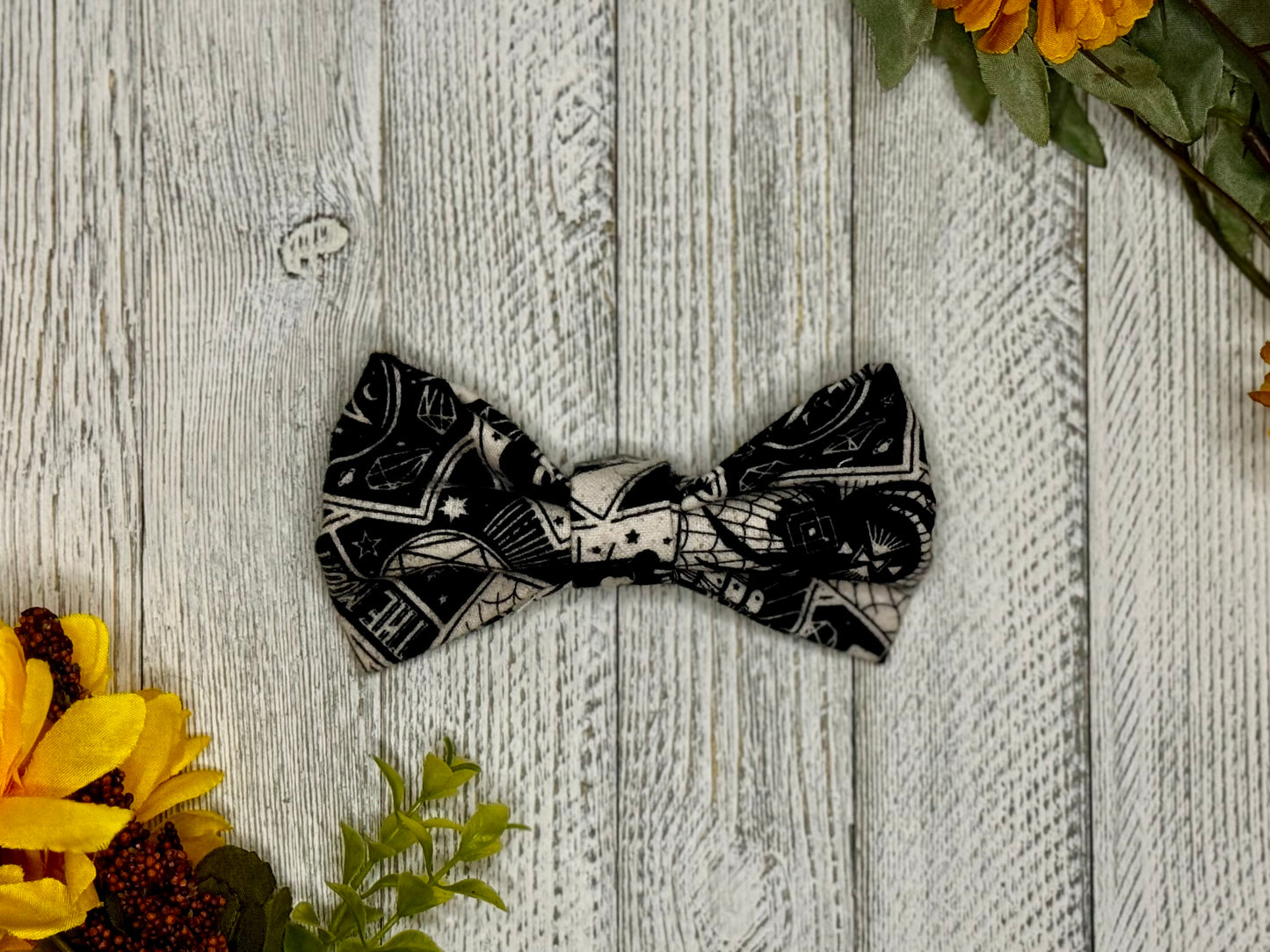 Mystic Mutt Reading Clip-on Bow Tie
