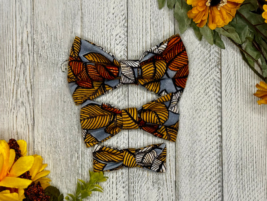 Leaves Galore Slip-on Bow Tie