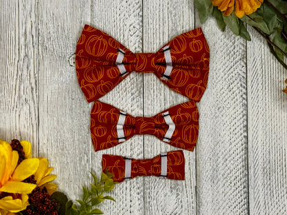 Pumpkin Patch Slip-on Bow Tie