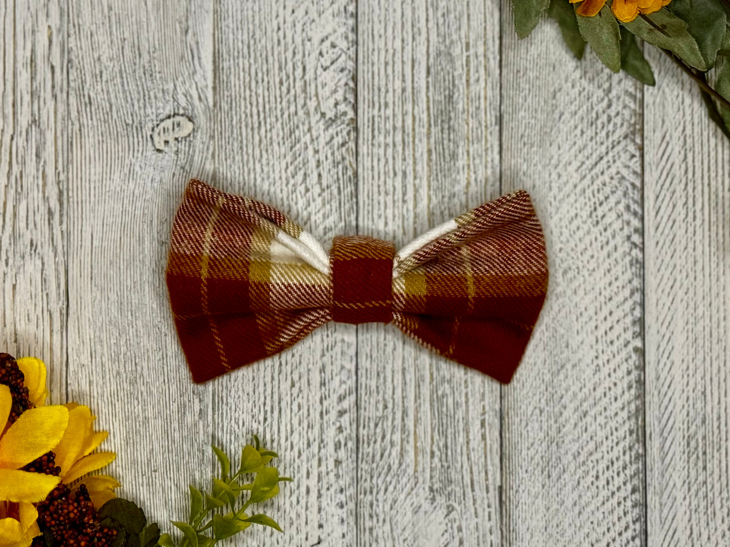 Pumpkin Spice Slip-on Bow Tie