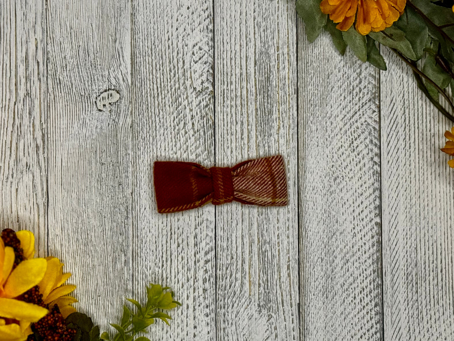 Pumpkin Spice Slip-on Bow Tie
