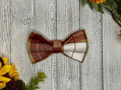 Pumpkin Spice Slip-on Bow Tie