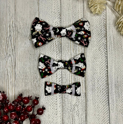 Holiday Ghosts Slip-on Bow Tie