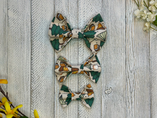 Forest Smores Slip-on Bow Tie