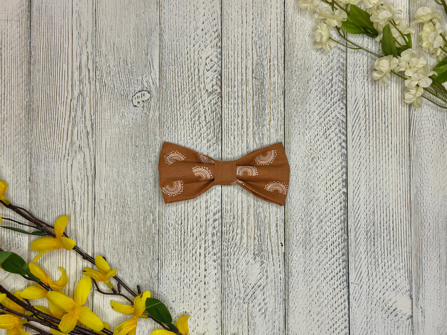 Dark Boho Rainbow Slip-on Bow Tie