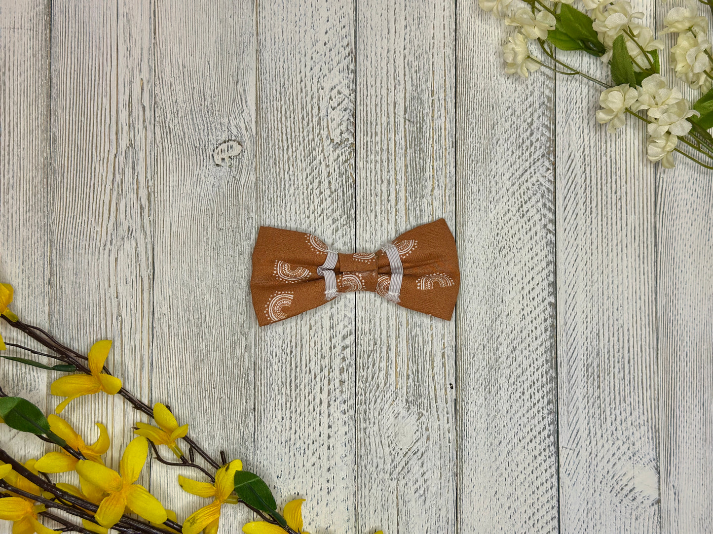 Dark Boho Rainbow Slip-on Bow Tie