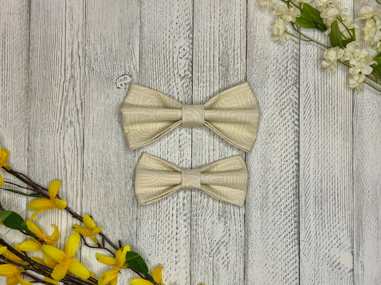 Light Boho Rainbow Slip-on Bow Tie