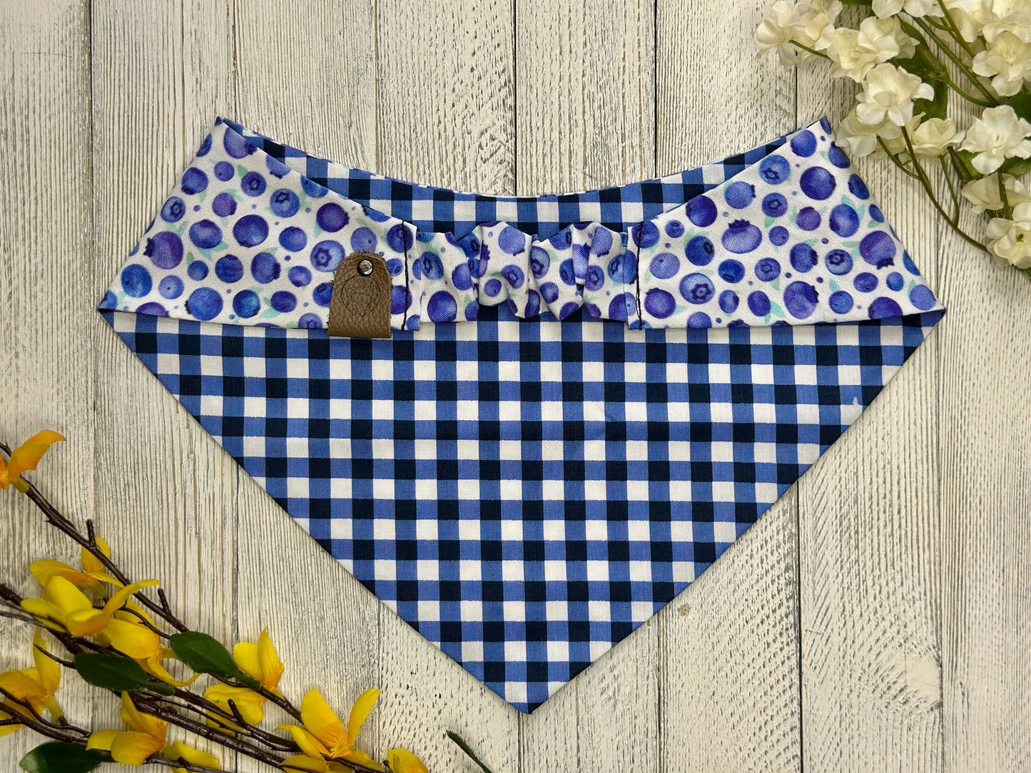Watercolor Blueberries- Reversible