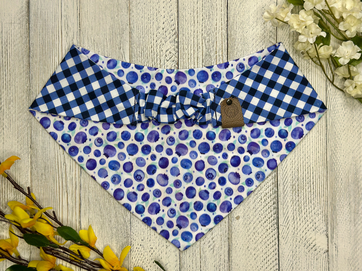 Watercolor Blueberries- Reversible