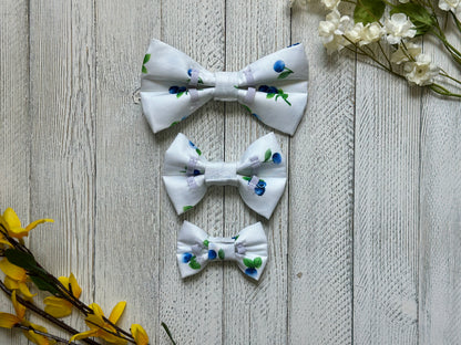 Field of Blueberries Slip-On Bow Tie