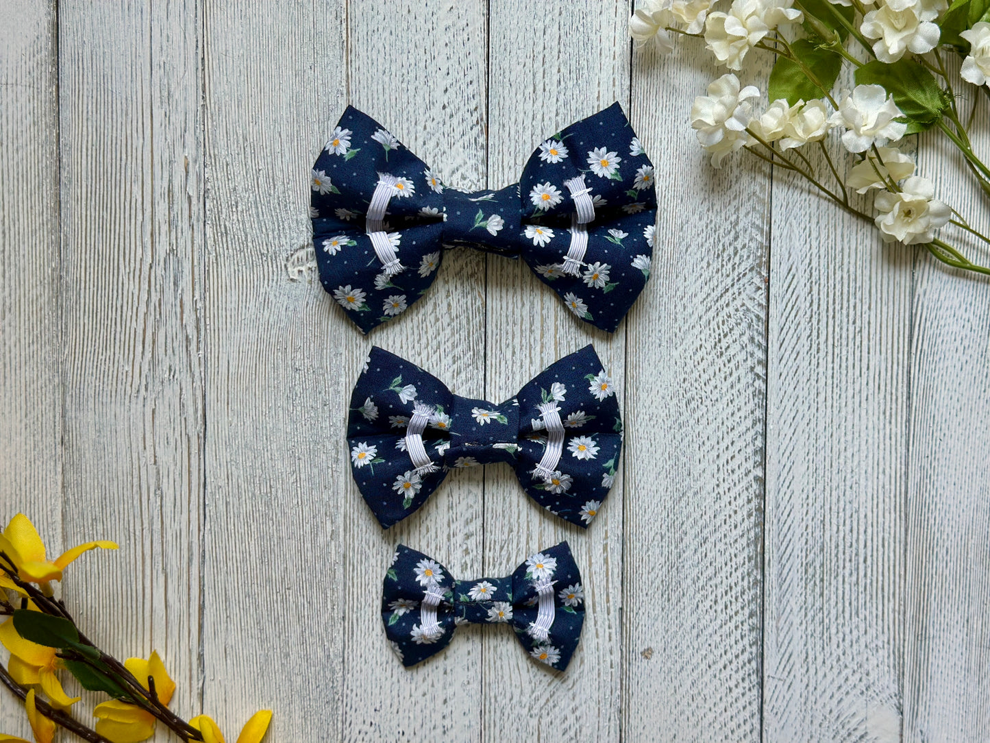 Navy Daze Slip-on Bow Tie