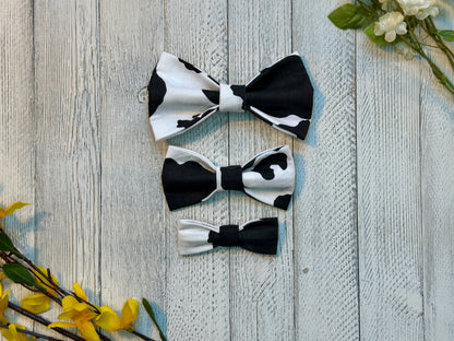 Cattle and Cotton Slip-on Bow Tie