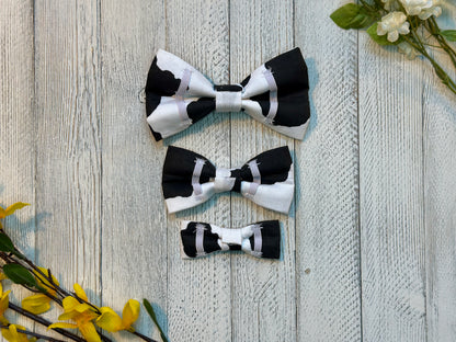Cattle and Cotton Slip-on Bow Tie